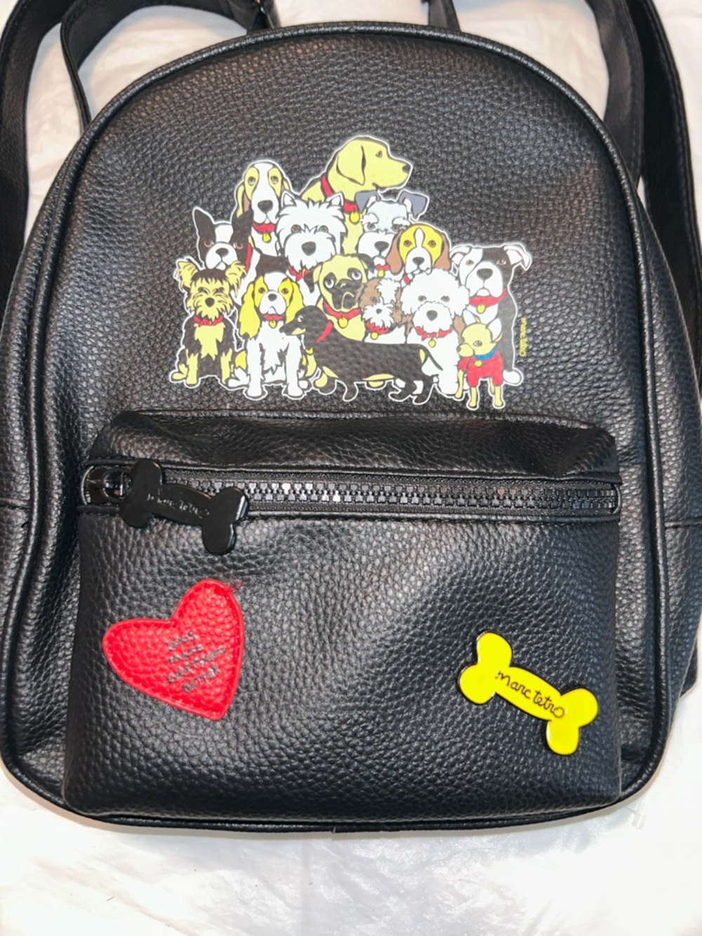 LIKE NEW Marc Terto “Dogs Make Everything Batter” Backpack - Picture 2 of 7